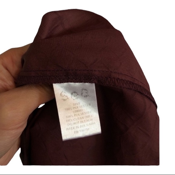 sea new york maroon simone snake satin midi dress - Picture 11 of 13